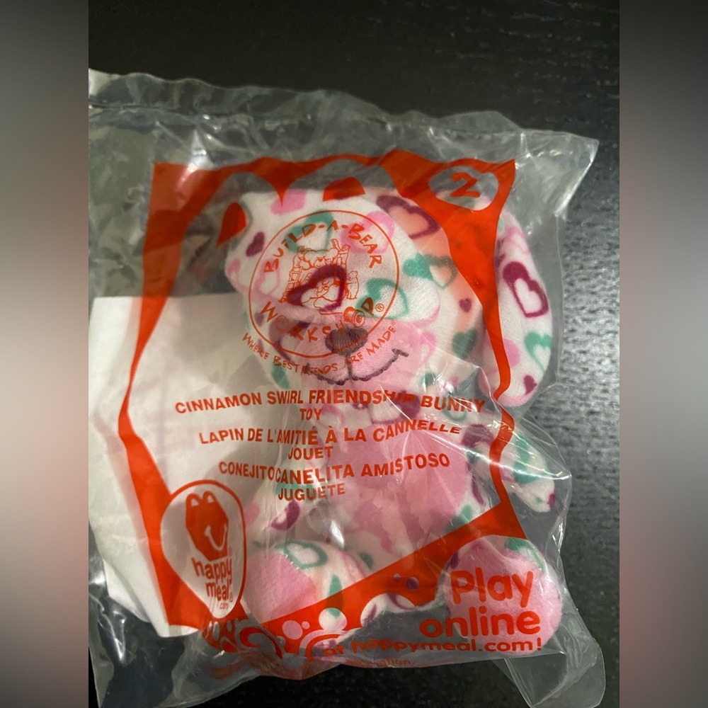 🔴2/$10 SALE🔴McDonald’s Build A Bear Workshop Cinnamon Swirl Friendship Bunny